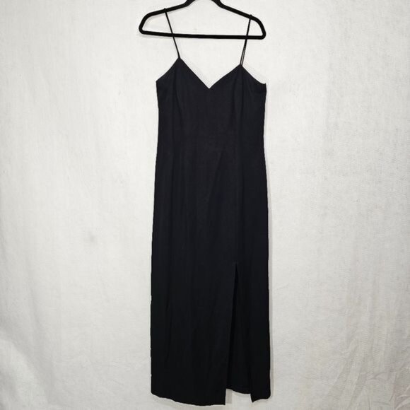 Cache Vintage 90's Y2K Black Maxi Sheath Dress Medium - Picture 1 of 10